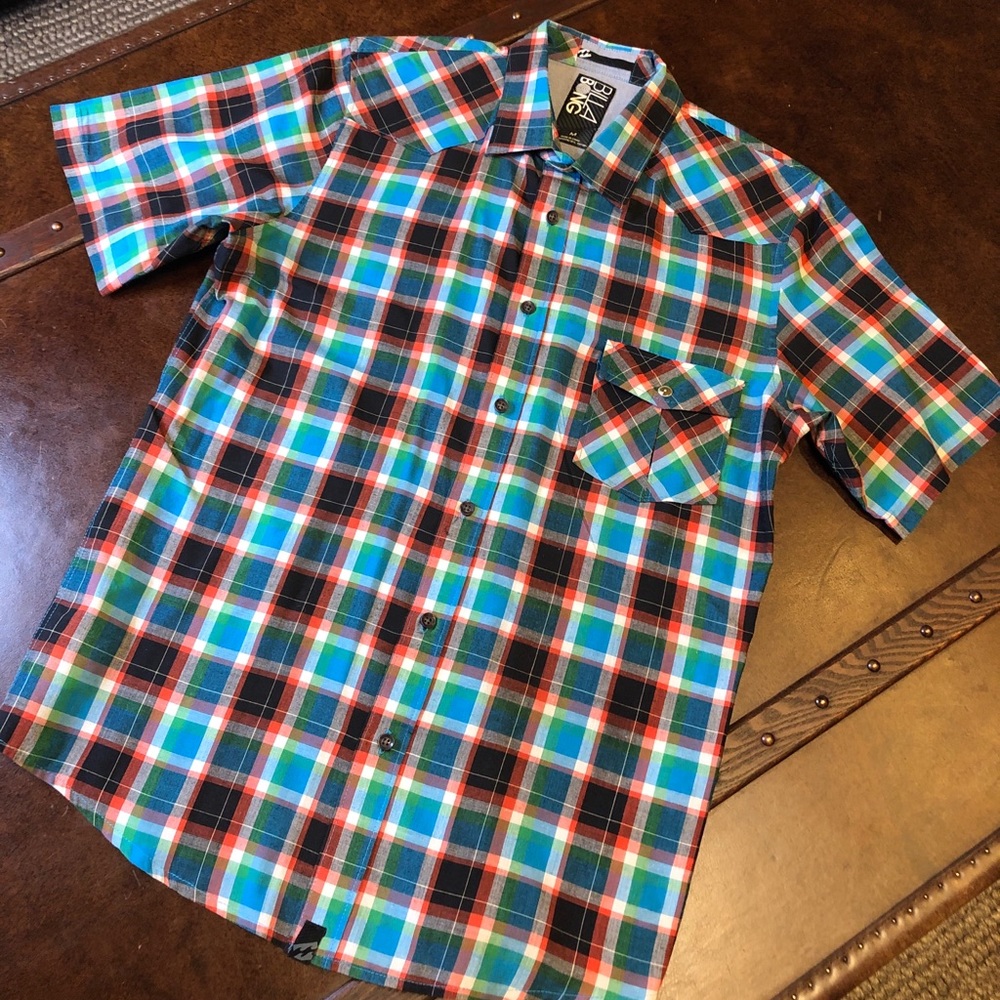 Billabong plaid button up